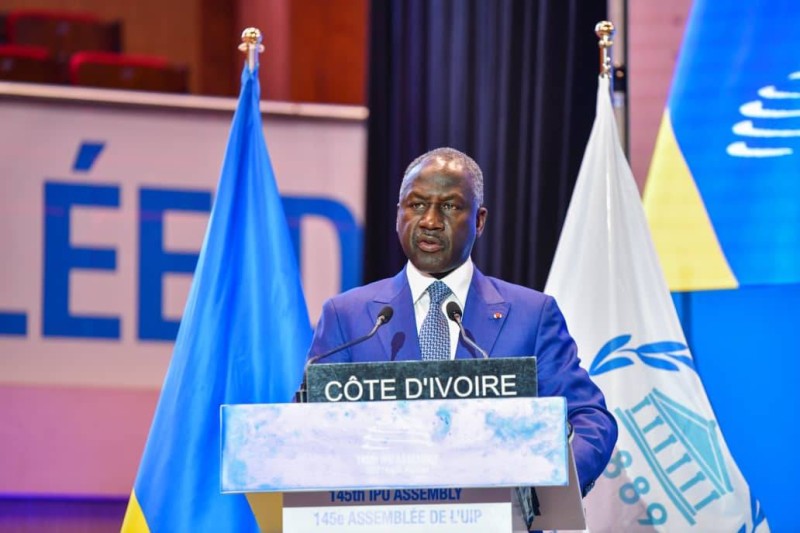Adama Bictogo, président de l'Assemblée nationale de Côte d'Ivoire
