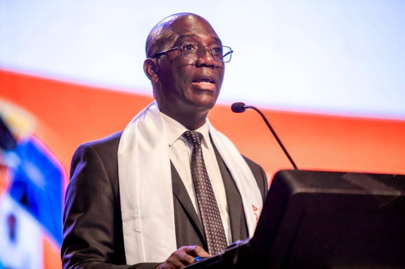 Moustapha Sangaré, directeur de cabinet du ministère de l’Enseignement technique, de la Formation professionnelle et de l’Apprentissage, représentant le ministre Koffi N’Guessan. (Ph: Dr)