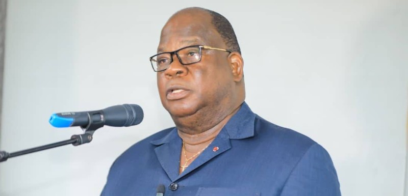 Le ministre des Eaux et Forêts, Laurent Tchagba