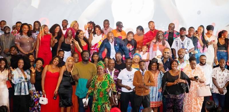 Une vue des acteurs de la série "Les coups de la vie". (Ph: Dr) 