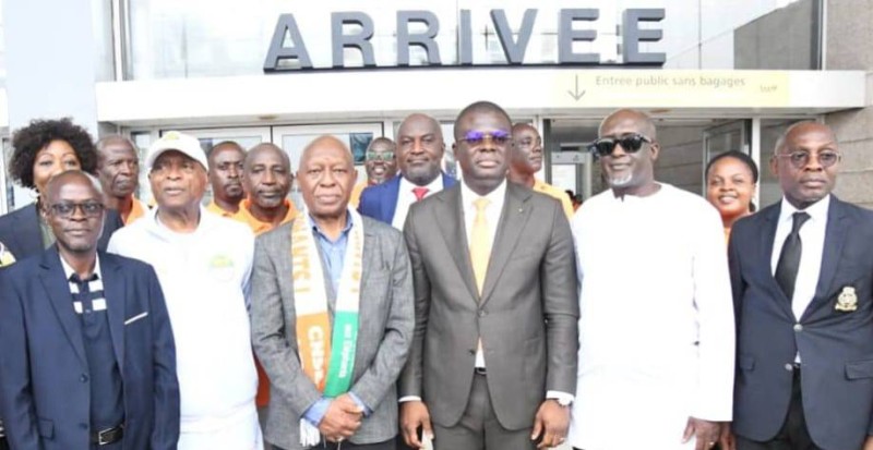 Arrivée du nouveau  président de CAC Dr Allah Kouamé