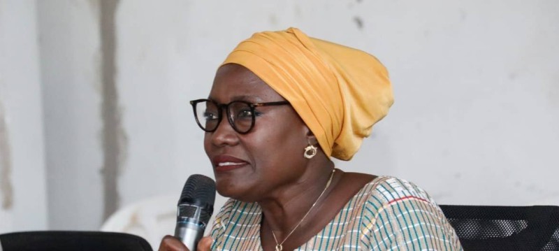 Le Professeur Mariatou Koné, ministre de l'Education Nationale et de l'Alphabétisation