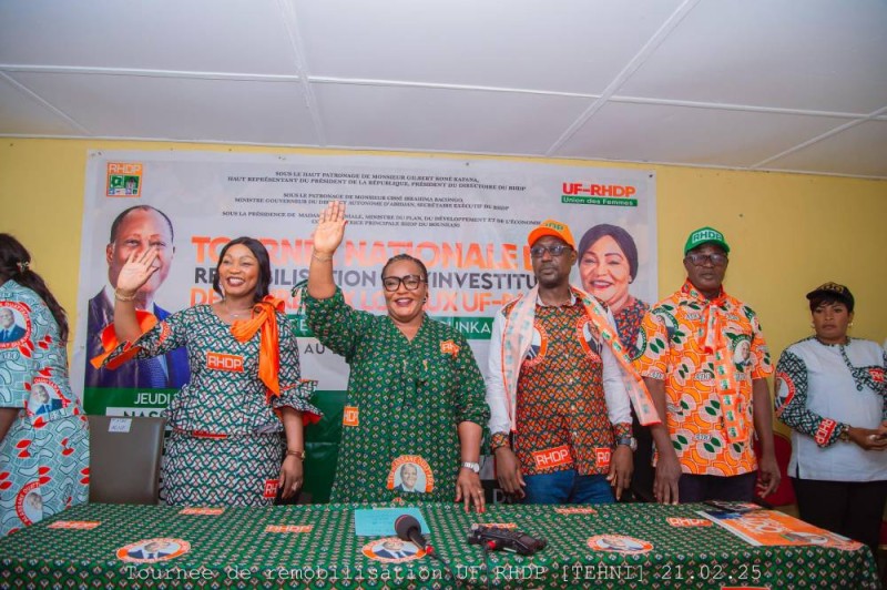 A ce grand rassemblement des femmes du Rhdp, Harlette Badou, présidente de l’Union des femmes du Rhdp, a sonné la mobilisation. (DR)
