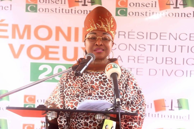 Chantale Nanaba Camara, présidente du Conseil constitutionnel. (Ph: Dr)