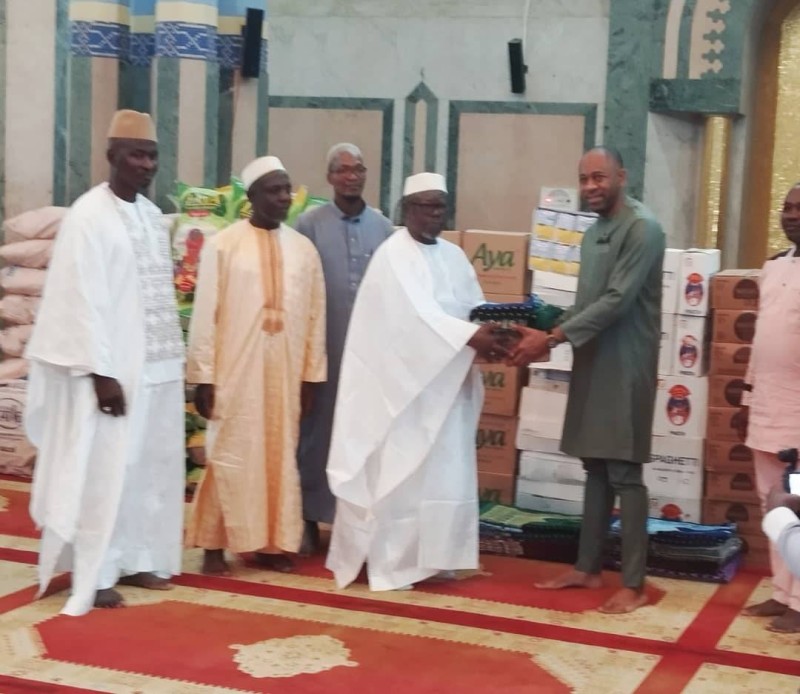 L'imam Cissé Djiguiba a apprécié le geste. (Ph: Dr)