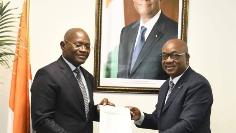 Le ministre en charge des Sports et le président de la Fif
