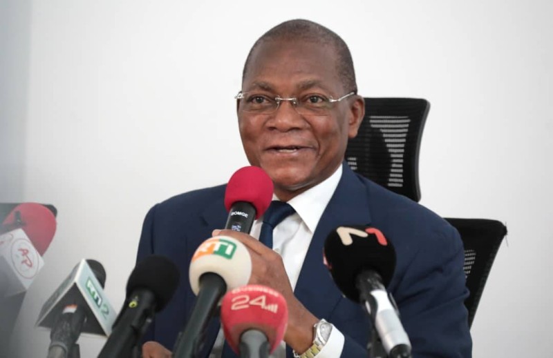 Le ministre de la Construction, du Logement et de l'Urbanisme, Bruno Koné. (Ph: Abdoulaye Coulibaly)