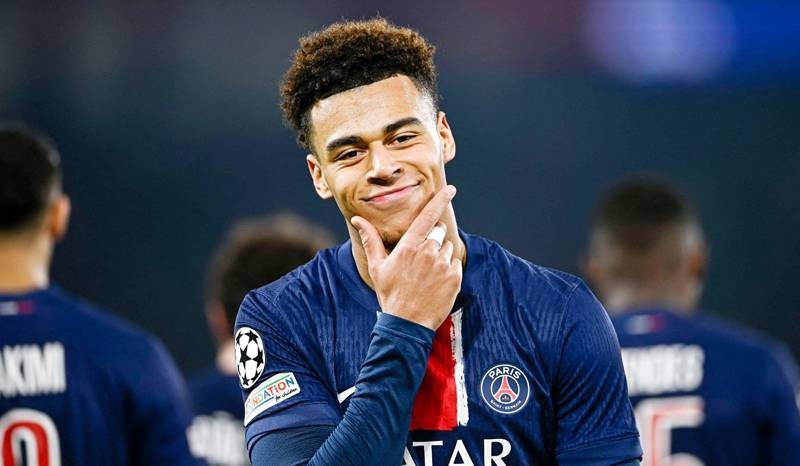 Le Franco-ivoirien, Désiré Doué de PSG. (Ph: Dr)