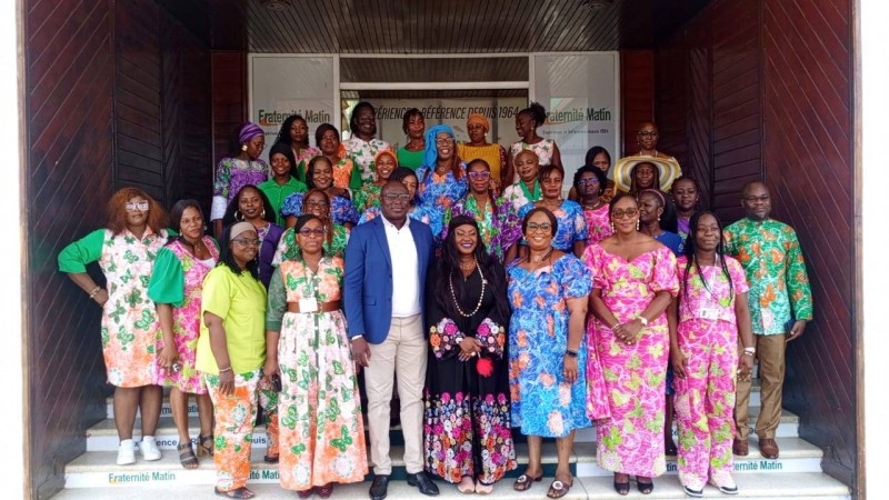 Les femmes de la SNPECI étaient au rendez-vous. (Ph: M. Diaby)