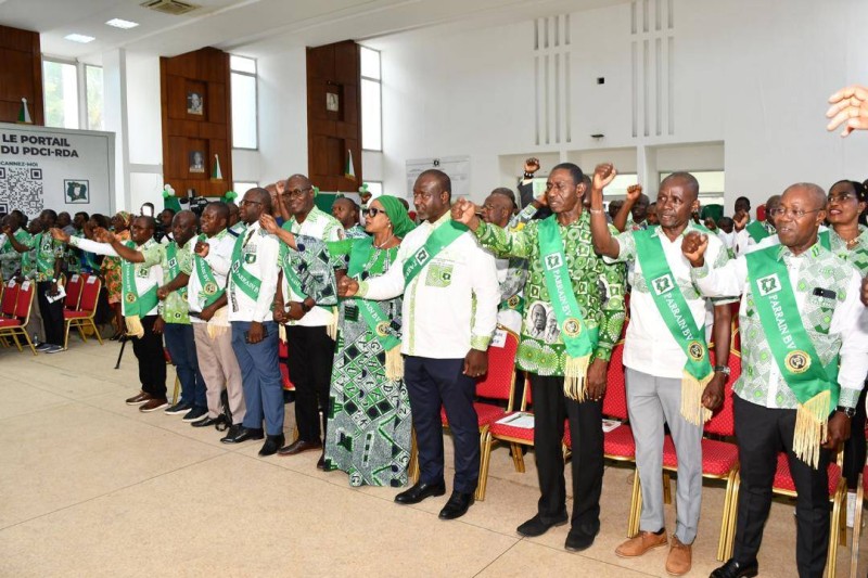 Cette cérémonie a enregistré la participation des cadres et militants du Pdci-Rda.