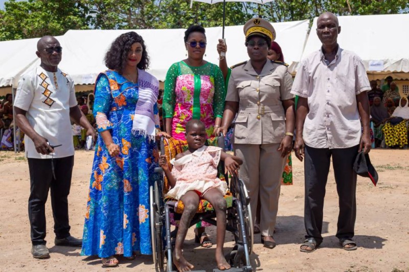 Les populations de Zanzra ont salué l'action de Mme Kouassi. (Ph: Dr)