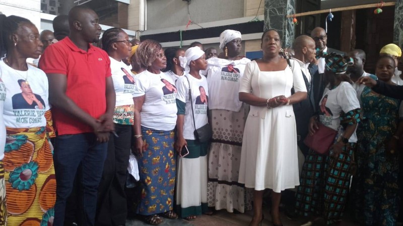 Valerie Yapo et des militantes du Pdci-Rda. (Ph: Dr)