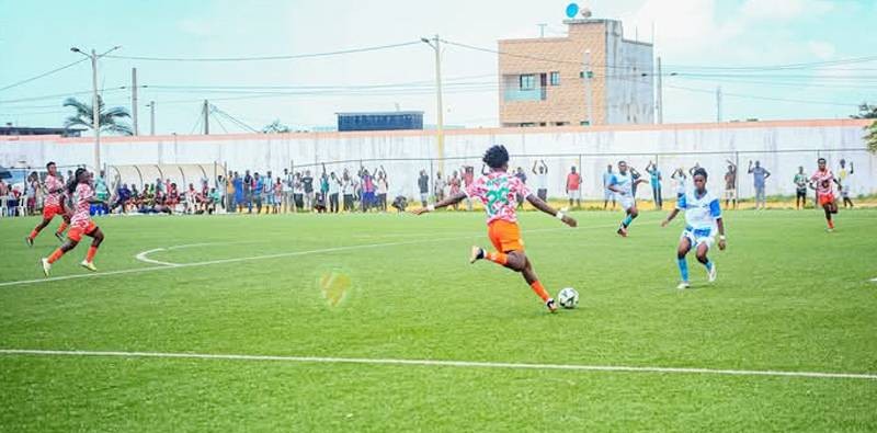 José Nahi (avec le ballon), la recrue phare de l'Atlético d'Abidjan. (Ph: Dr)