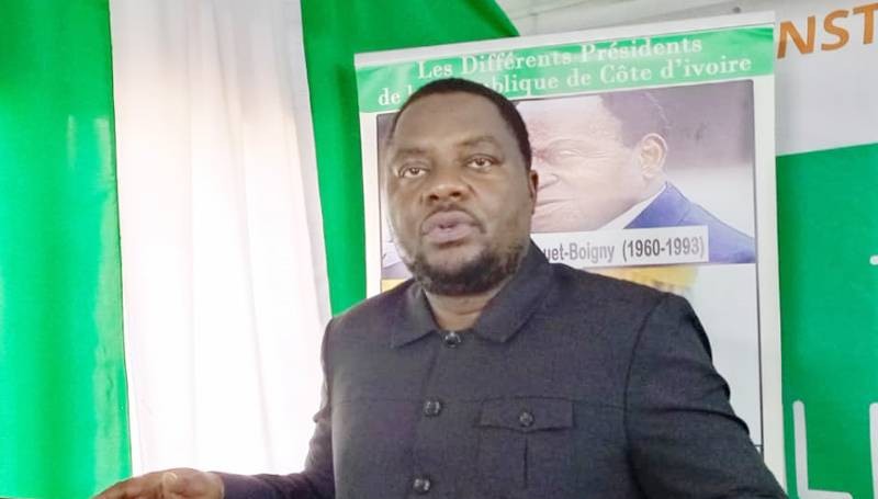 Zady Djédjé, porte-parole de la Démonstration des ivoiriens rassemblés. (Ph: Dr)