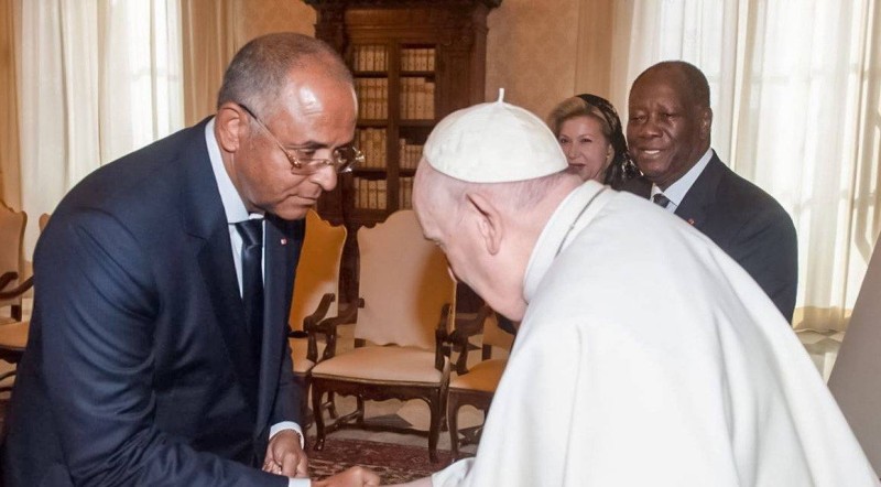 Patrick Achi et le Pape François