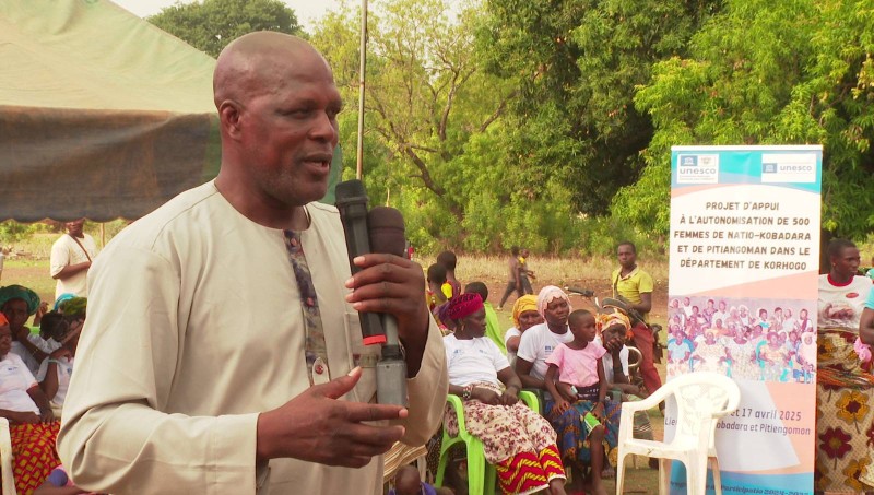 Le coordonnateur principal de ce projet de formation à l’autonomisation des femmes, Pr. Soro N’Golo Aboudou, Secrétaire général de la commission nationale Ivoirienne pour l'Unesco.(DR)