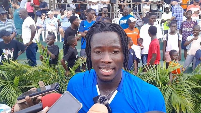 Eliakim Coulibaly en finale après sa victoire sur Ricardas Barankis. (Ph: Dr)