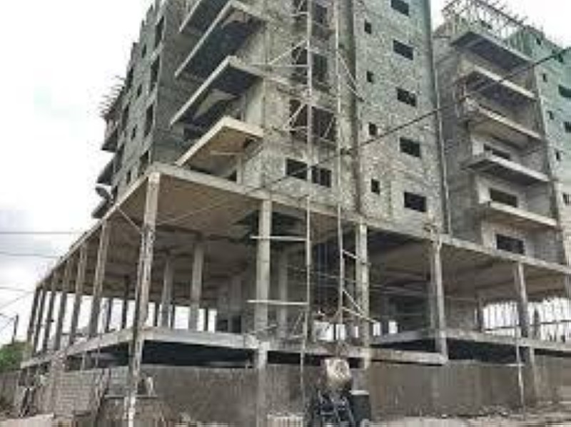 un immeuble en construction. (DR)
