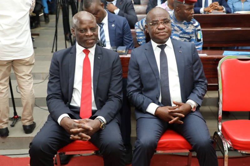le ministre de la Transition numérique et de la Digitalisation, Kalil Konaté, était aux côtés du ministre Adama Diawara. (DR)