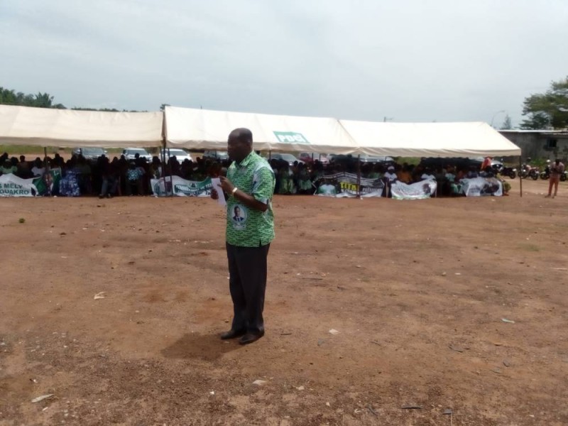 Kouacou Gnrangbé, le haut représentant du président Thiam, a réussi à redonner l’espoir aux militants.