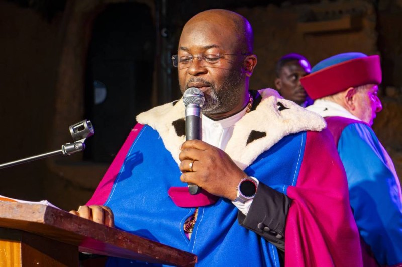 Jean-Baptiste Koffi, le connétable délégué pour l’Afrique de l’ouest du Conseil des Échansons de France. (Ph: Dr)