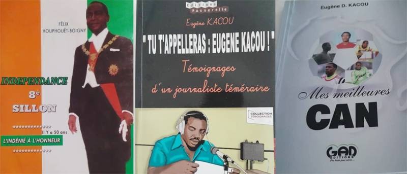 Quelques ouvrages écrits par Eugène Dié Kacou. (Ph: Dr)