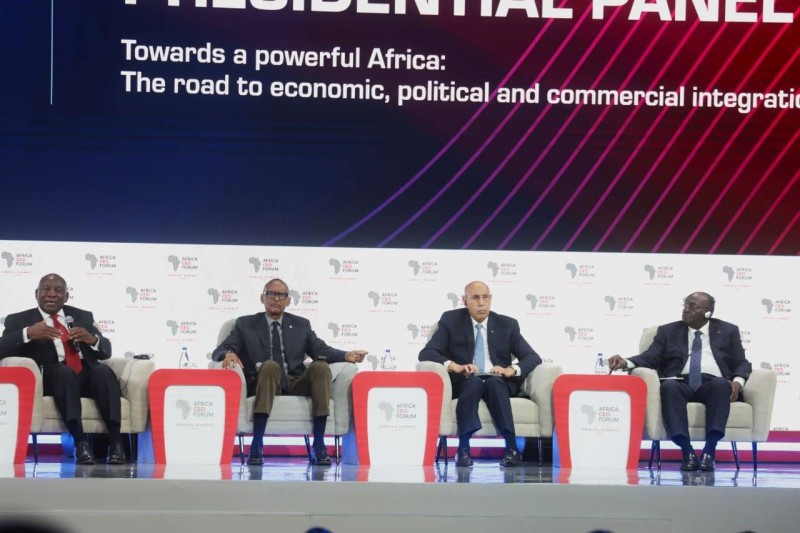 Les Présidents Ramaphosa, Kagame, El Ghazouani et le vice-Président ivoirien ont insisté sur les orientations nécessaires pour une Afrique indépendante et développée (Ph: Abdoulaye Coulibaly)