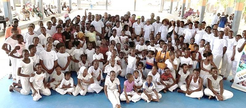 Plusieurs jeunes taekwondo in de la commune ont pris part à la session organisée par la fondation de l'athlète.