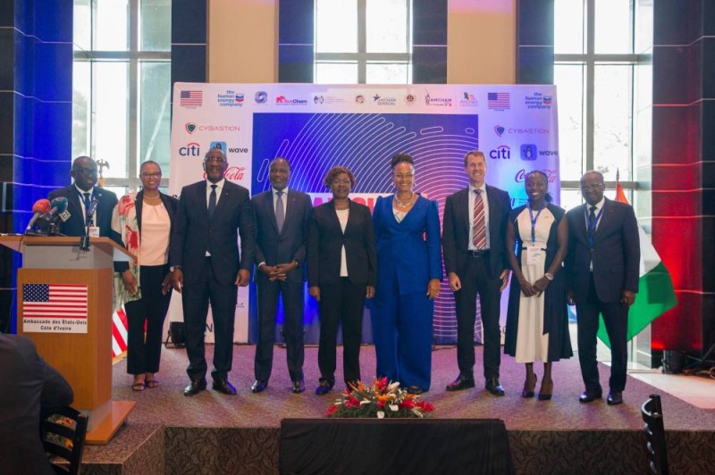 Les ministres ivoiriens du Commerce, des Mines et de l'Economie ont participé à la rencontre. (Dr)