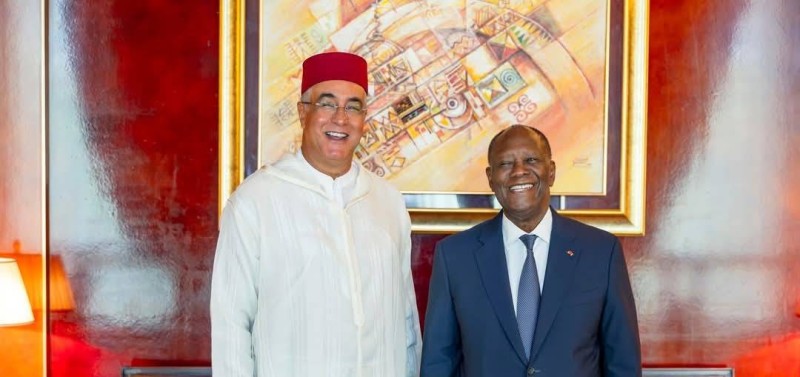 SEM Abdelmalek Kettani a fait ses adieux au Président Ouattara
