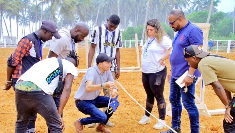 Nazim Sebiane est de retour en Côte d'Ivoire pour parfaire la formation des chefs de piste locaux. (Ph: Dr)