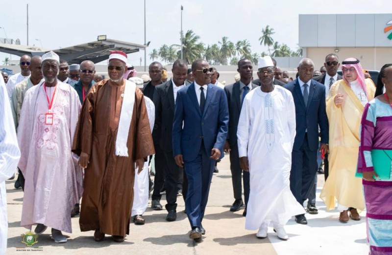 Les présidents du Codiss et du Cosim; les ministres des Transports et de l'Intérieur et de la Sécurité; et l"ambassadeur d'Arabie Saoudite