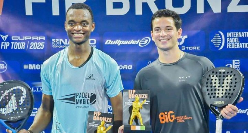 Castro et Araujo ont remporté le tournoi d'Abidjan. (Ph: Dr)