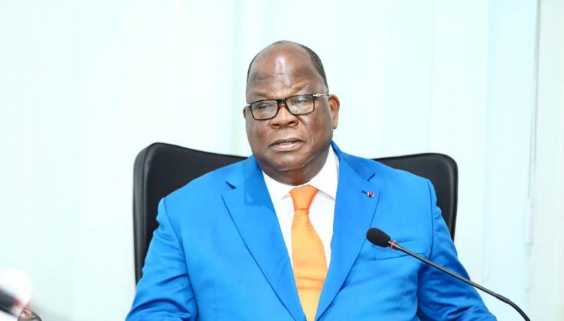 Le ministre  des Eaux et Forêts, Laurent Tchagba