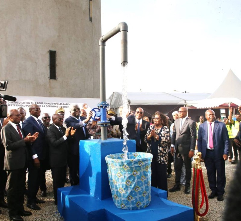 L’inauguration de ces ouvrages démontre l’engagement sans faille du gouvernement à garantir l’accès universel à l’eau potable pour tous les Ivoiriens. (Ph: Poro Dagnogo)