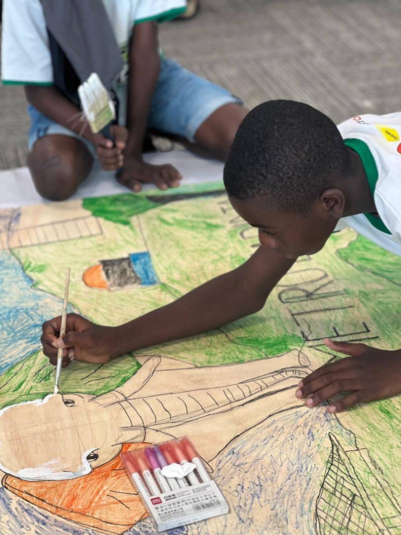 Les enfants ont apprécié la rencontre. (DR)