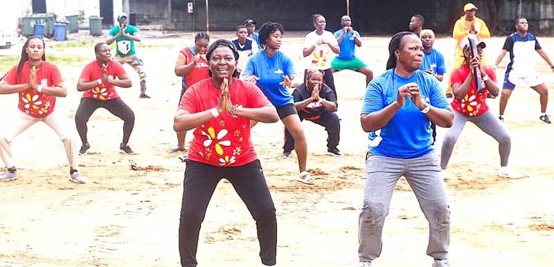 Les femmes étaient heureuses de participer à cette deuxième édition de la journée sportive de l'Aprotci. (Ph: Dr)