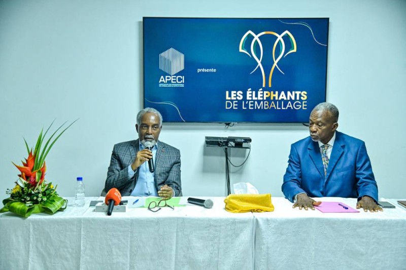Le président et le secrétaire exécutif de la faitière des emballeurs invitent les entreprises à aller se frotter les unes aux autres. (Ph: Dr)