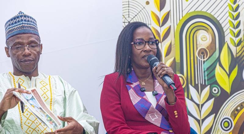 Asta-Rosa Cissé (micro en main), DG de AGL Côte d’Ivoire-Burkina Faso. (Ph: Dr)