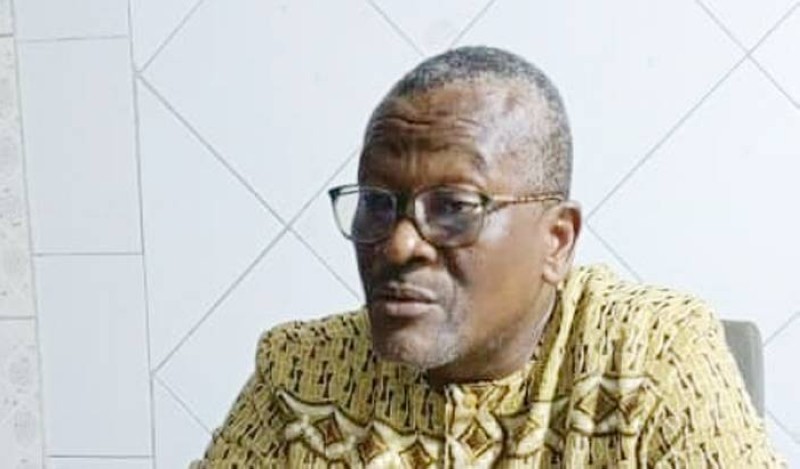 AGBE Jean-Jacques, chef du village d’Akoupé-Zeudji, se prononce sur l'Attestation de droit d'usage coutumier. (Ph: T.K.)