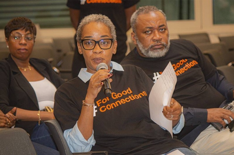 Catherine Assanvo, directrice Data Ia et des Rse, par ailleurs directrice de cabinet du directeur général d'Orange Côte d’Ivoire, a présenté l’objectif de son entreprise à travers cette journée. (Ph: Dr)