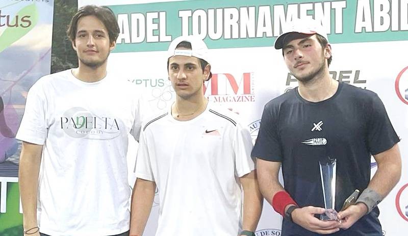 Fakhri Karimaglor, à gauche et ses amis ont offert une belle fête sportive à la Padelta. (Ph: Dr)