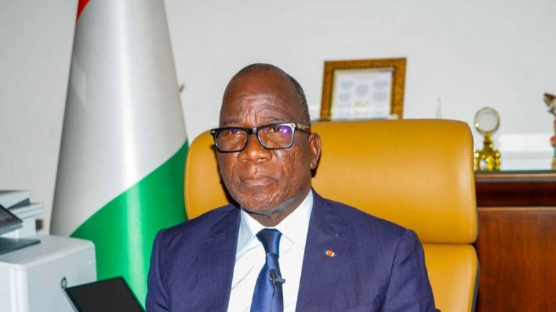 Le Ministre de l'Environnement, du Développement Durable et de la Transition Écologique, Monsieur Assahoré Konan Jacques