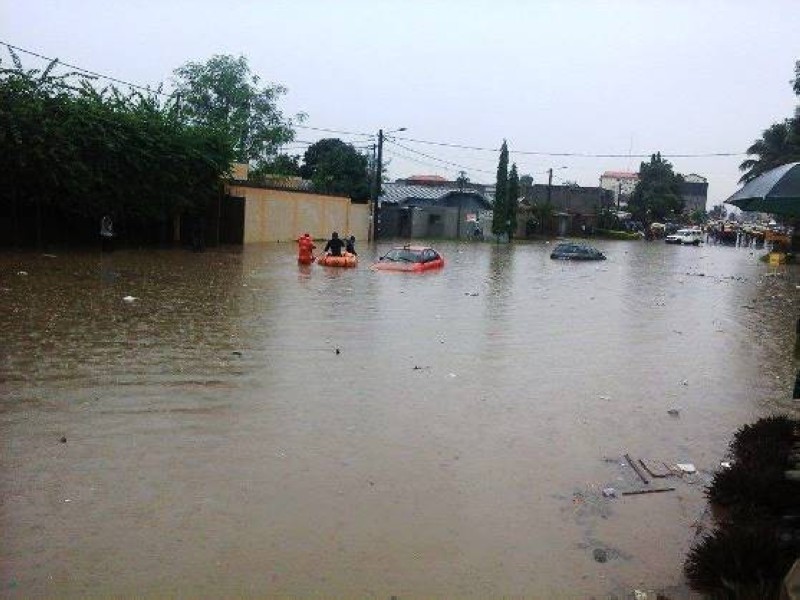 Une inondation à Abidjan. (DR)