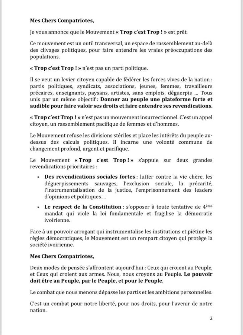 La lettre 1