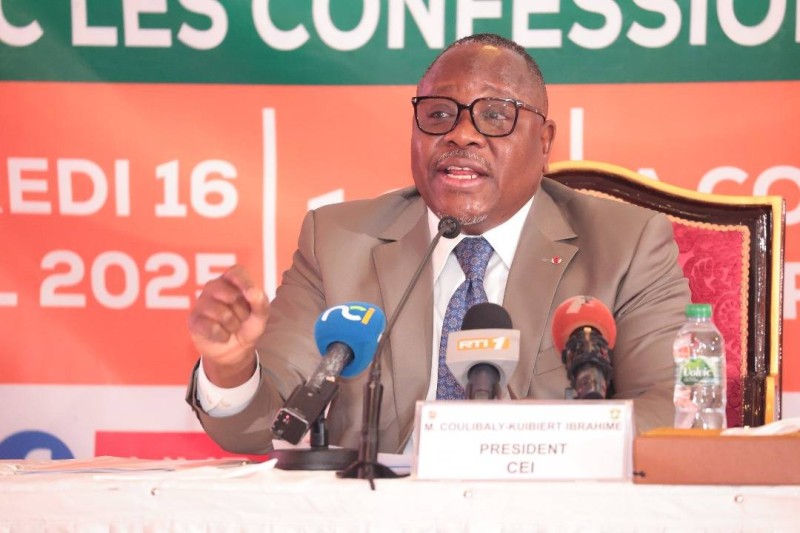 Le président de la Cei, Coulibaly-Kuibiert Ibrahime. (Ph: Dr)