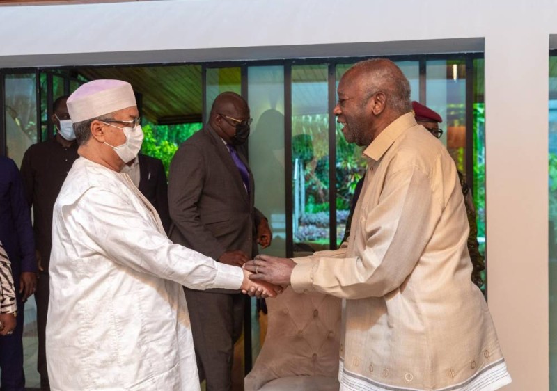 L'ancien Chef de l’État s'est entretenu avec un émissaire de l'Union africaine. (Ph: Dr)