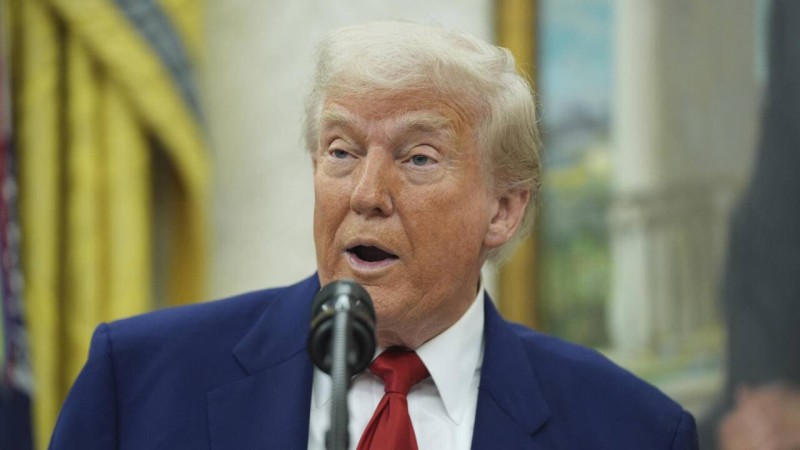  Le président américain Donald Trump lors d'une conférence de presse donnée à la Maison Blanche le 28 mai 2025. (Image d'illustration) © Evan Vucci / AP 