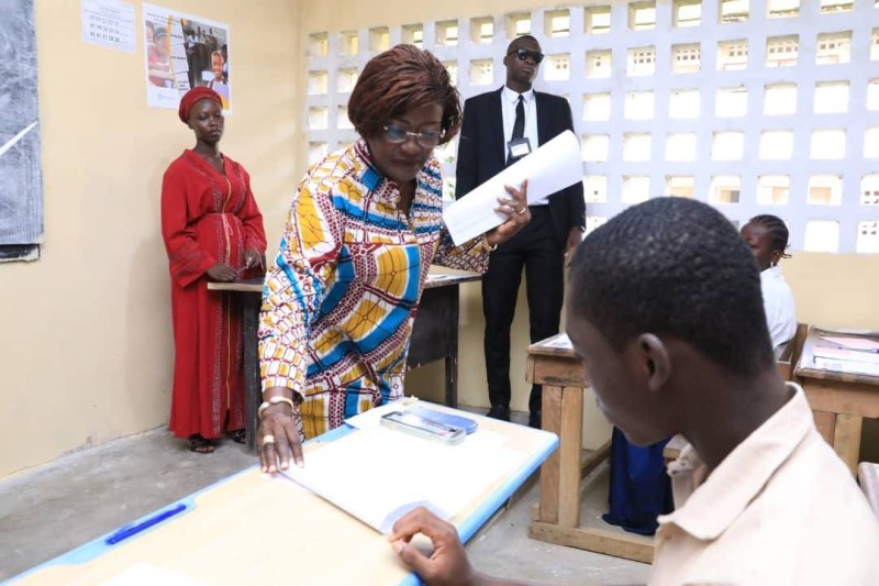 Mariatou Koné a exhorté les candidats à proscrire toute tentative de fraude. (Ph: Dr)