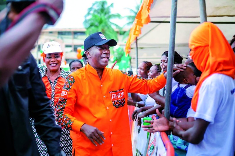 Le coordonnateur principal du Rhdp de Cocody, Eric Taba, a invité les militants à rester mobilisés pour la victoire d’Alassane Ouattara à la présidentielle. (Ph: Dr)